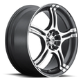 Incident 13-Inch Graphite/Machined Face 5-Spoke Wheel