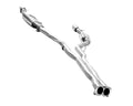Polished Oval Race Mufflers with 4-Inch Tips Cat-Back Exhaust