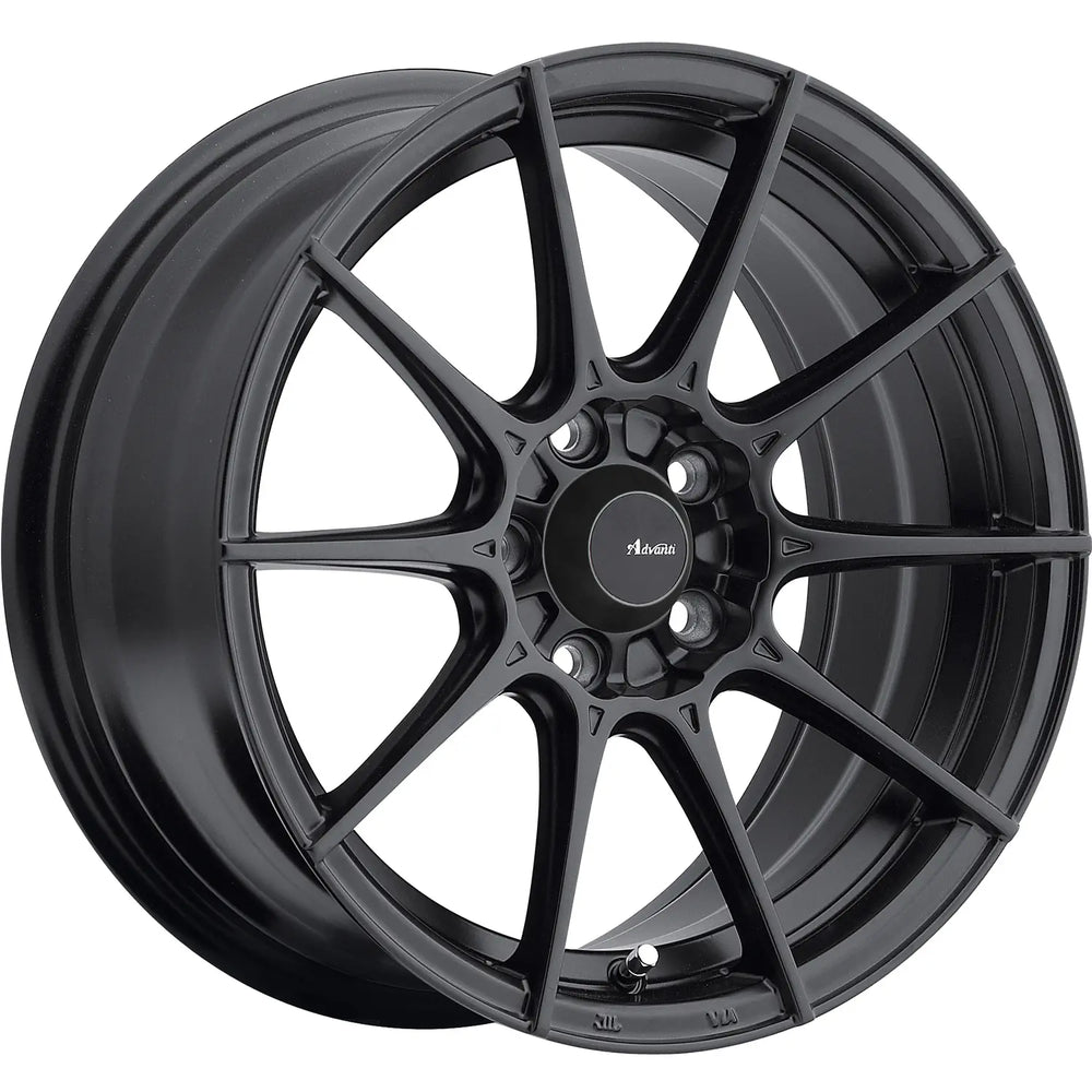 79B Storm S1 15x9 35mm Offset 4x100 Lug Pattern Matte Black Wheel