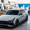 Side Skirt Extension V1 Gloss Black Aluminum
