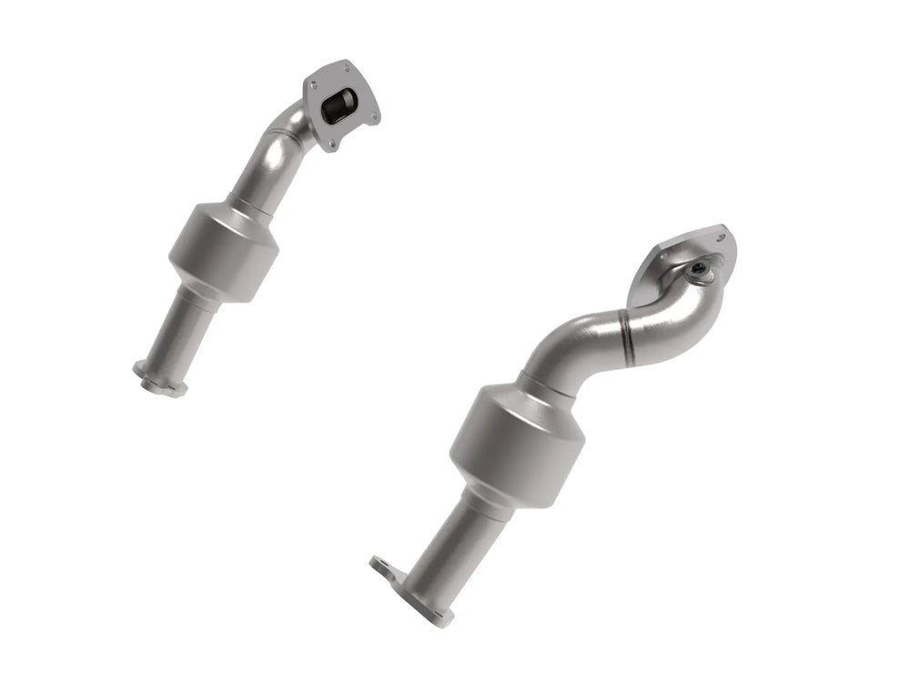 2.5"-2.25" Mandrel-Bent Down Pipe w/ Dual Catalytic Converters