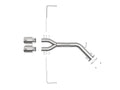 Takeda 3" Mandrel-Bent 304 Stainless Axle-Back Exhaust