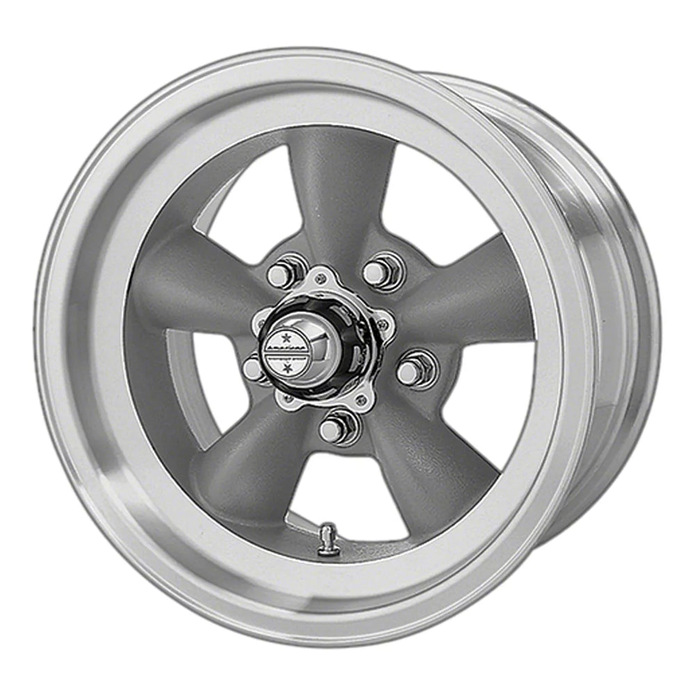 Torq Thrust D 15-inch Wheel, Gray w/ Machined Lip
