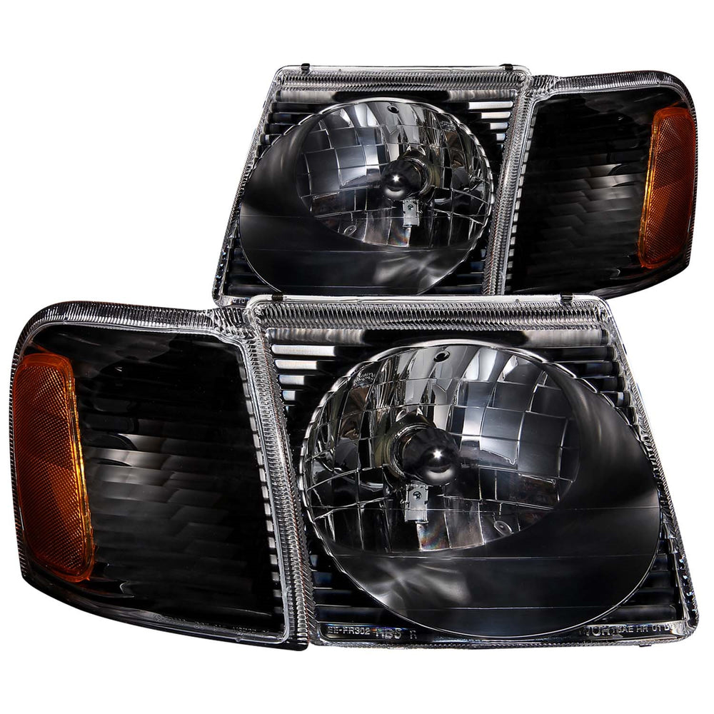 Crystal Clear Lens Black Housing Headlights