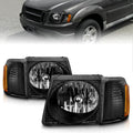 Crystal Clear Lens Black Housing Headlights