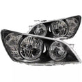 Crystal Headlight Set Black Housing