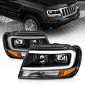 Crystal Headlights, Clear Lens, Black Housing