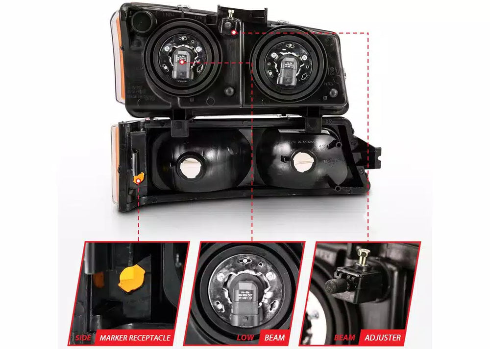 Black Crystal Headlights