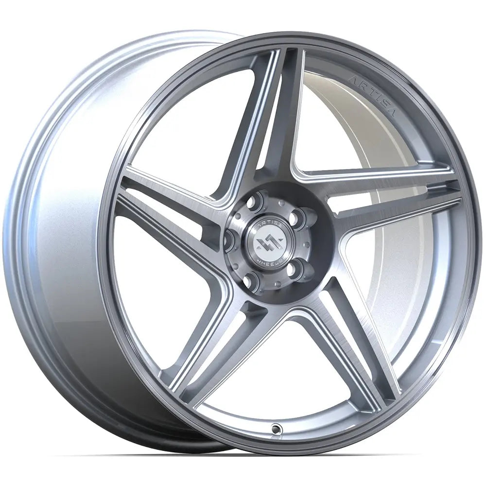 Five-Spoke Directional Wheel with Center Cutouts, Rotary Forged, 20x9