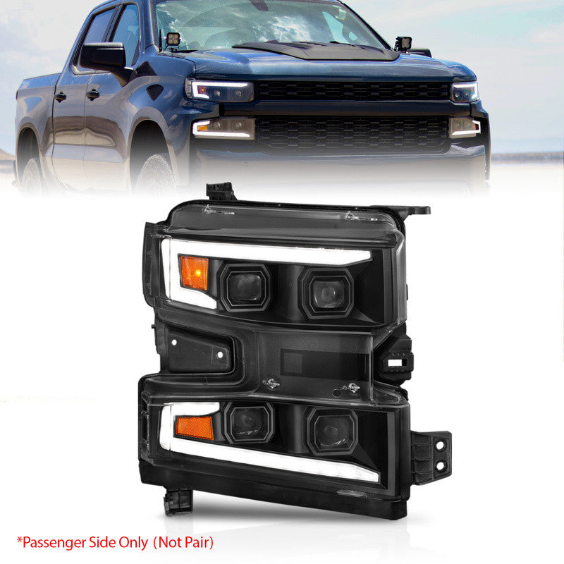 LED Light Bar Headlights with Switchback Signals