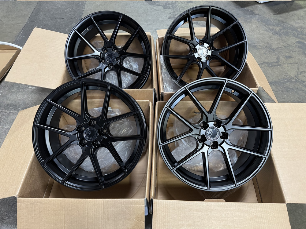 AFF3 20x9 +32mm 5x114.3 Matte Black Rotary Forged Wheel