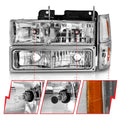 Crystal Headlights with Chrome Housings