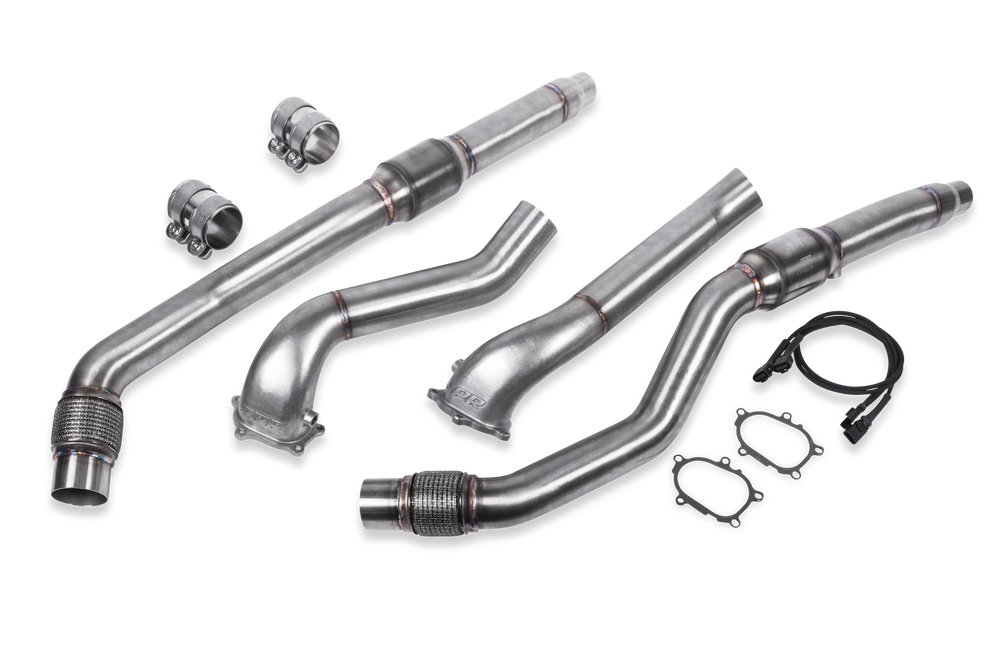 76mm Stainless Steel Mandrel-Bent Downpipe System