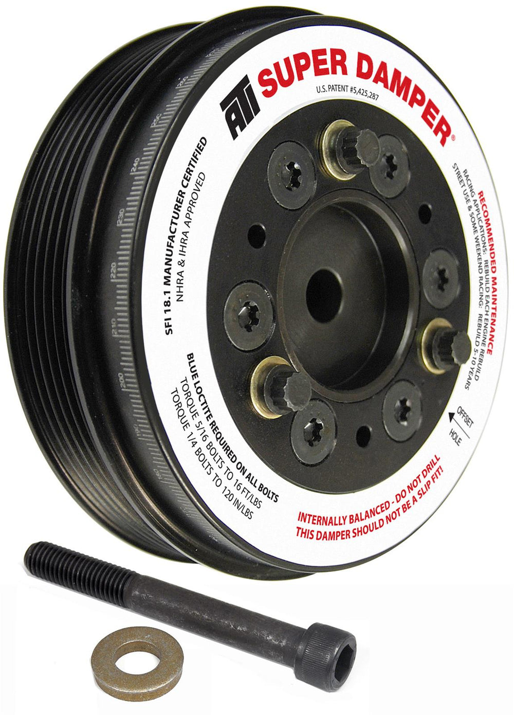 Super Damper Harmonic Balancer, 1.6L Mini Cooper, 6-Rib Serpentine