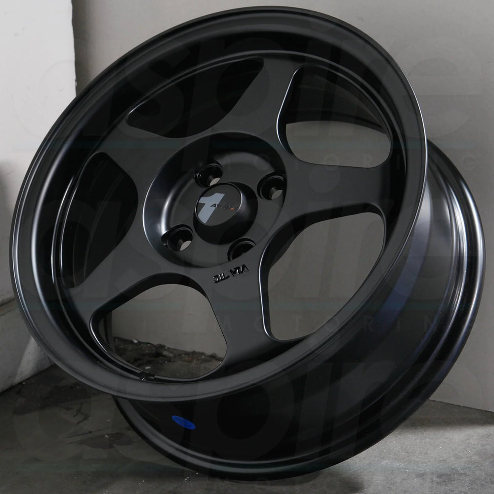 AV8 15x6.5" +35mm 4x100mm Matte Black Alloy Wheel