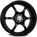 AV-02 15x6.5 +38 4x100/4x114.3 Flat Black Wheel
