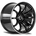 AV40 18x8 5x100 35mm Offset Gloss Black Wheel