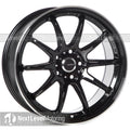 AV40 18x8 5x100 35mm Offset Gloss Black Wheel