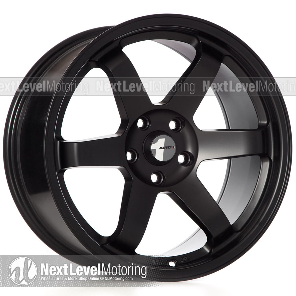 AV-06 18x9.5 +24mm Flat Black Wheel