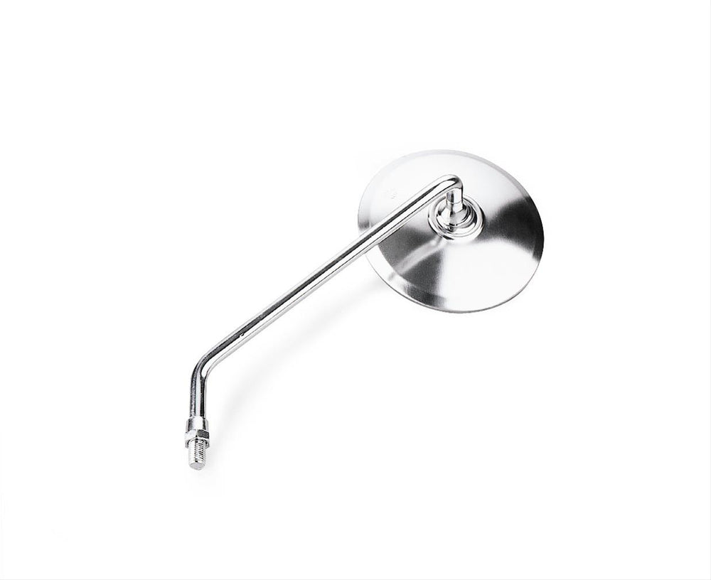 Round Stainless Steel Mirror, Right-Side