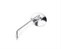 Round Stainless Steel Mirror, Right-Side