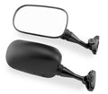 Round Stainless Steel Mirror, Right-Side