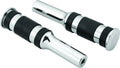Billet Aluminum Footpegs with Rubber Inserts