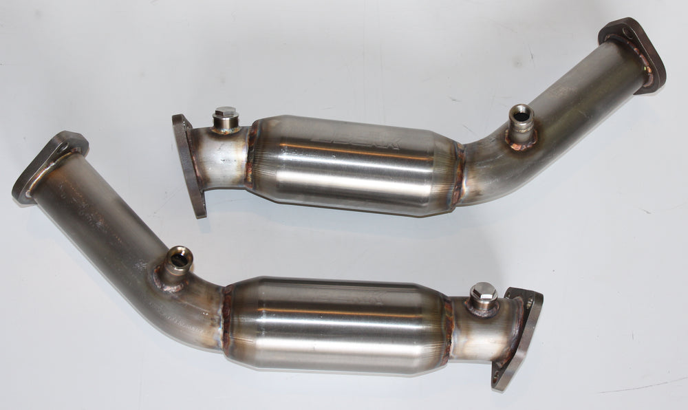VQ35DE 60mm 304 Stainless Resonated Test Pipes