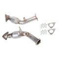 Dual 60mm High Flow Catalytic Converters w/ O2 CEL Fix