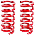 Rear Performance Lowering Springs, Red Powder Coat