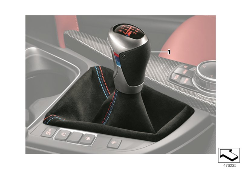 M Performance Alcantara Shift Knob