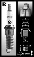 Brisk Iridium/Yttrium Spark Plug
