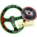 Black Suede Steering Wheel Kit