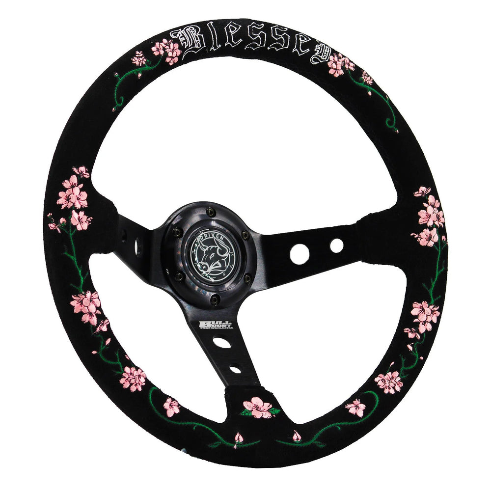 Black Suede Steering Wheel Kit