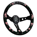 Black Suede Steering Wheel Kit