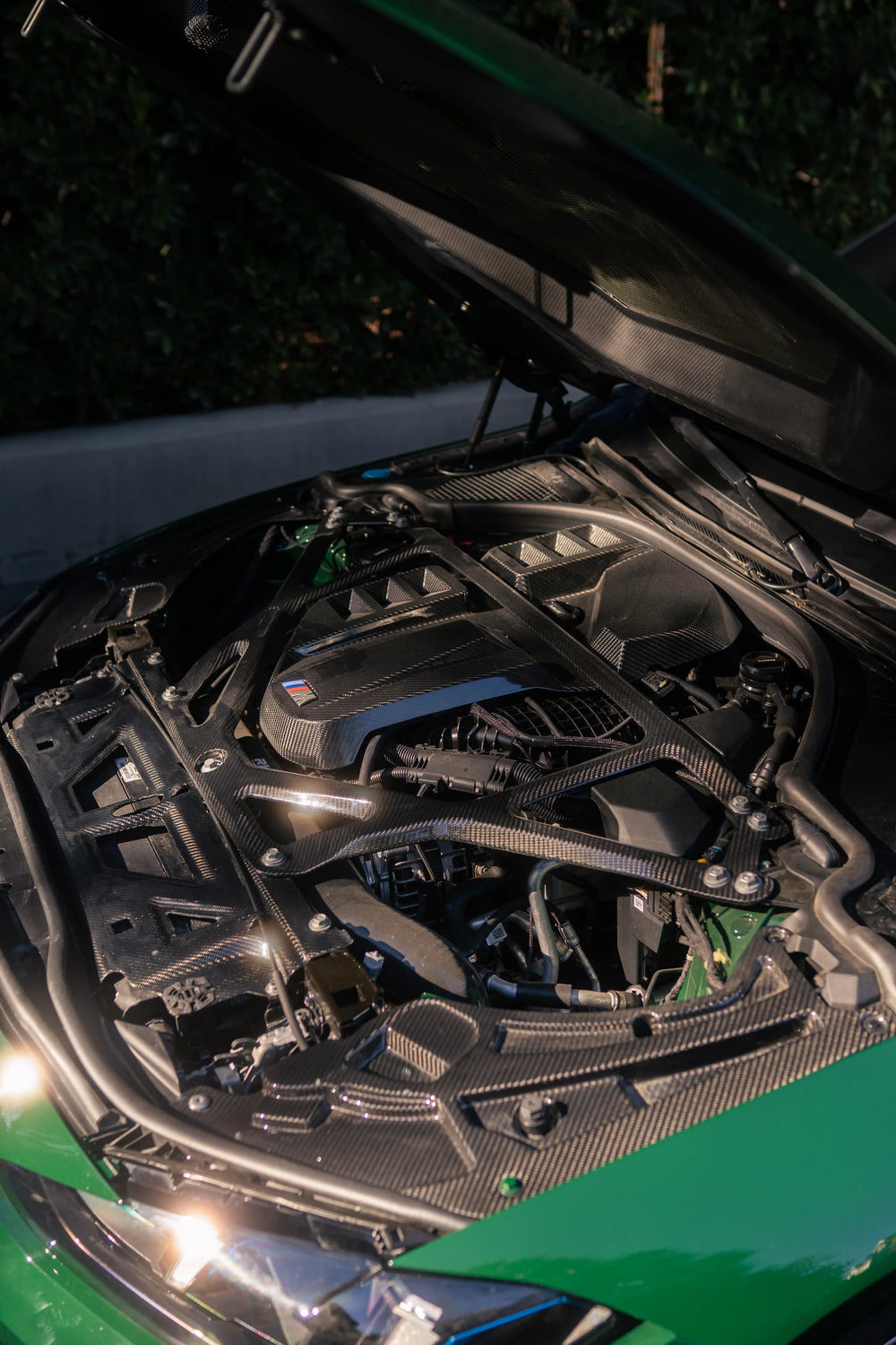 2x2 Carbon Fiber Engine Bay Shrouds