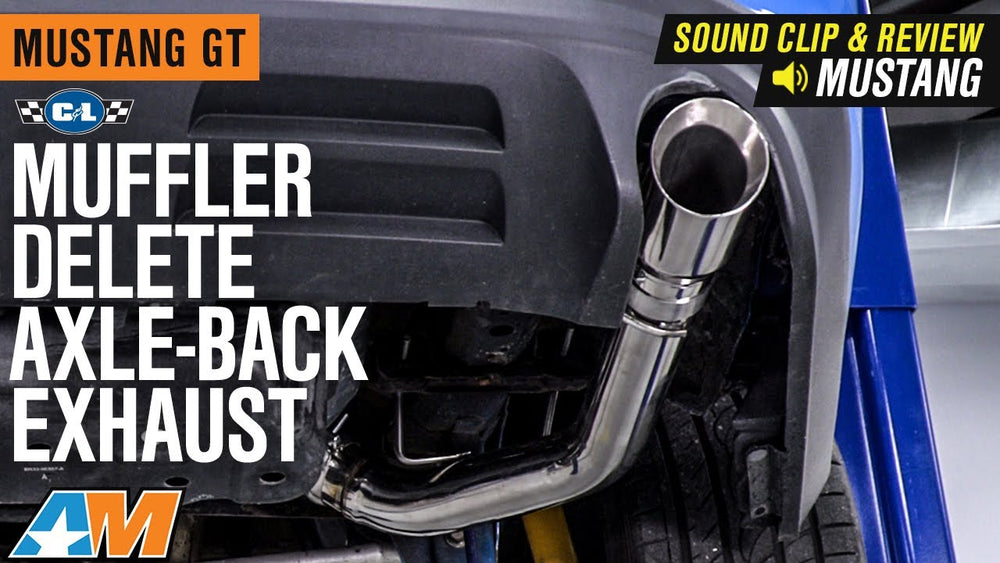 Muffler Delete Axle-Back Exhaust w/ Polished Tips
