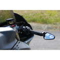 Billet Aluminum Mirror with Convex Lens