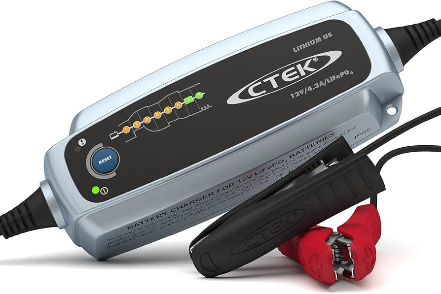 Lithium US 12V 4.3A LiFePO4 Battery Charger