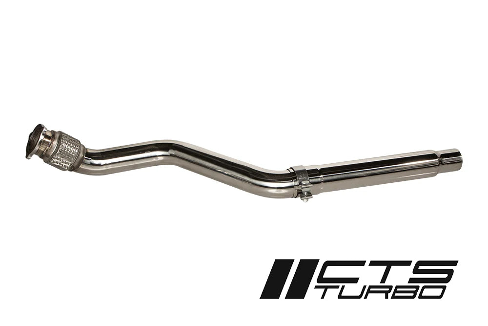 3" Downpipe (Non-Resonated) T304 Stainless Steel