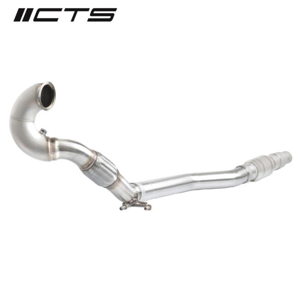 3-Inch Mandrel-Bent Stainless Steel High-Flow Catted Downpipe