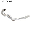 3-Inch Mandrel-Bent Stainless Steel High-Flow Catted Downpipe