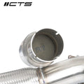 3-Inch Mandrel-Bent Stainless Steel High-Flow Catted Downpipe