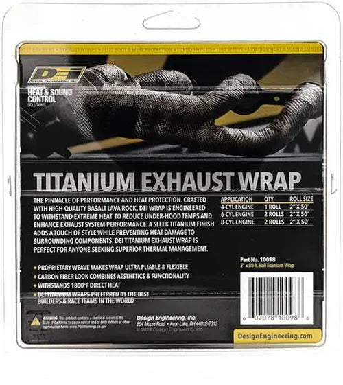 Lava Rock Fiber Exhaust Wrap 2" x 50'