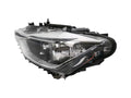 Black Projector Headlight Assembly with White LED Angel Eyes