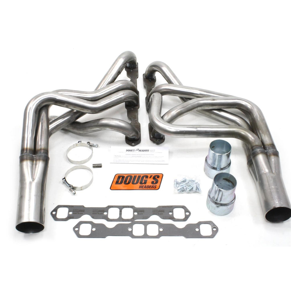 Long Tube Exhaust Headers, 1 7/8" Primary Tubes, Black Hi-Temp
