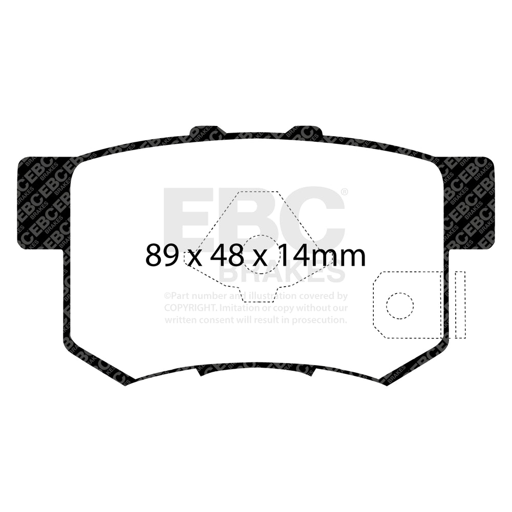 Yellowstuff 4000 Series Rear Brake Pad Set
