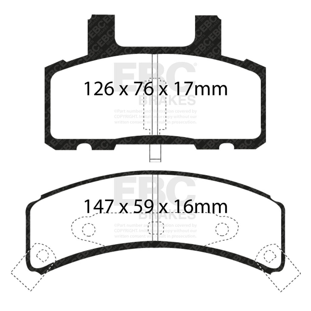 Greenstuff 6000 Series Brake Pads