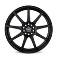 EDR9 16x7 +45mm 5x100 Black Alloy Wheel