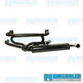 Quiet Rear Exhaust System with Single Chrome Tip